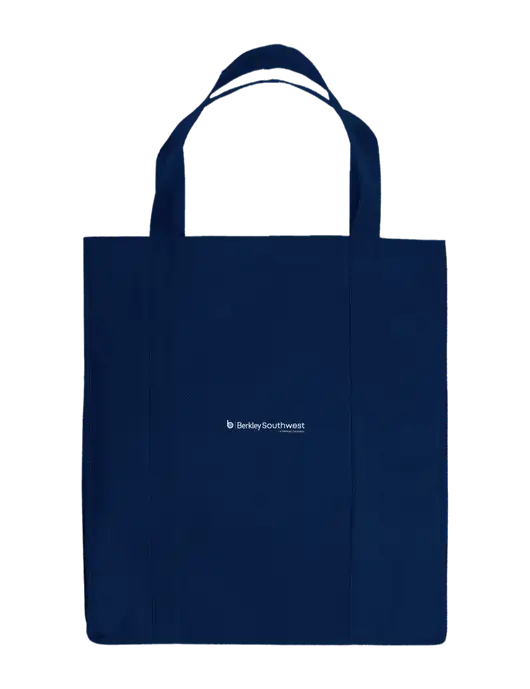 Eco Reusable Jumbo Navy Blue Shopping Bag w/Berkley SW logo