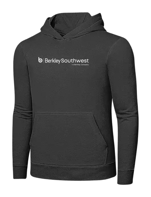 Charcoal 7.8 oz Ring Spun Hooded Sweatshirt w/Berkley SW logo