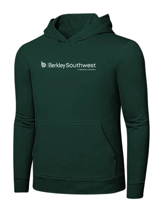 Dark Green 7.8 oz Ring Spun Hooded Sweatshirt w/Berkley SW logo