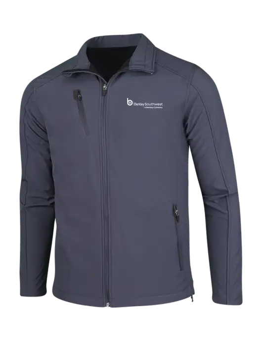 Dark Grey Welded Softshell Jacket w/Berkley SW logo