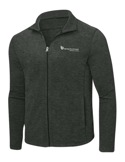 Charcoal Heather Microfleece Full-Zip Jacket w/Berkley SW logo