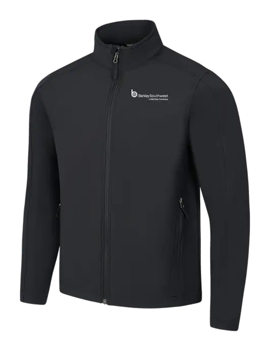 Black Core Soft Shell Jacket w/Berkley SW logo