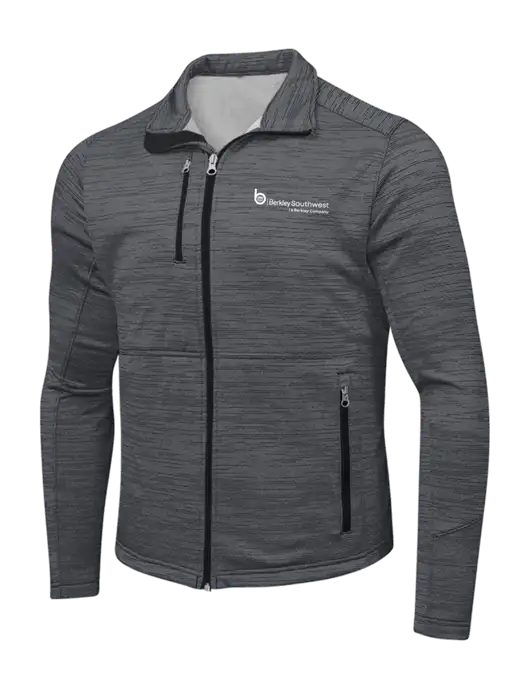 Dark Grey Digi Stripe Fleece Jacket w/Berkley SW logo