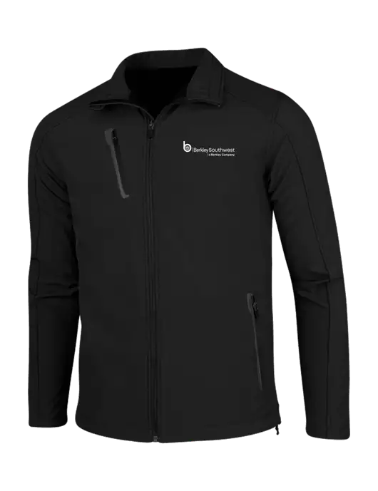 Black Welded Softshell Jacket w/Berkley SW logo