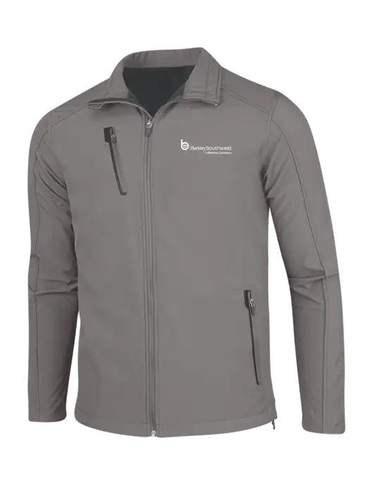 Medium Grey Welded Softshell Jacket w/Berkley SW logo