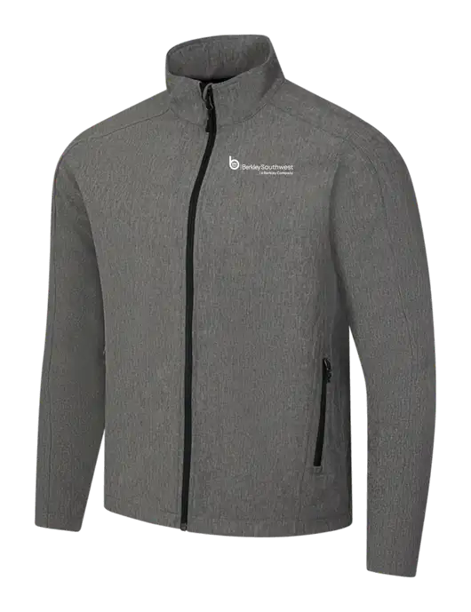 Medium Grey Heather Core Soft Shell Jacket w/Berkley SW logo