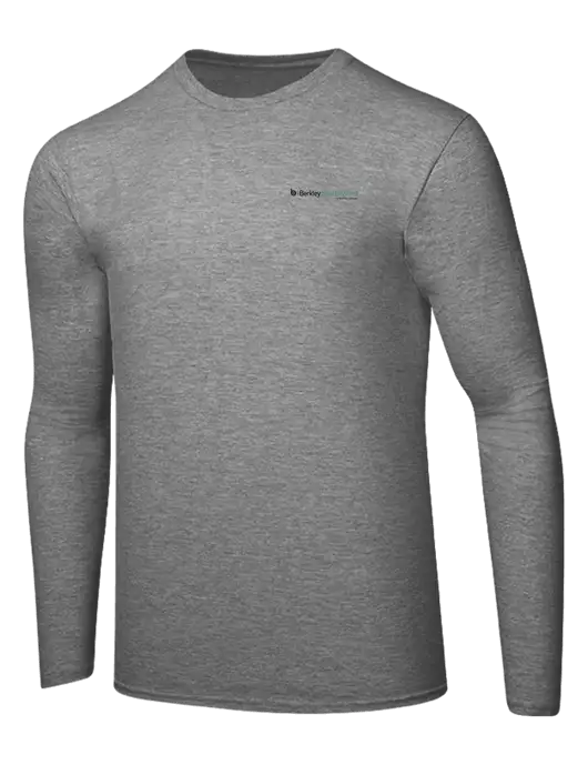 Ring Spun Light Heather Grey 4.5 oz Long Sleeve T-Shirt w/Berkley SW logo
