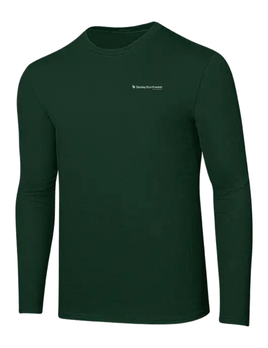 Ring Spun Forest Green 4.5 oz Long Sleeve T-Shirt w/Berkley SW logo