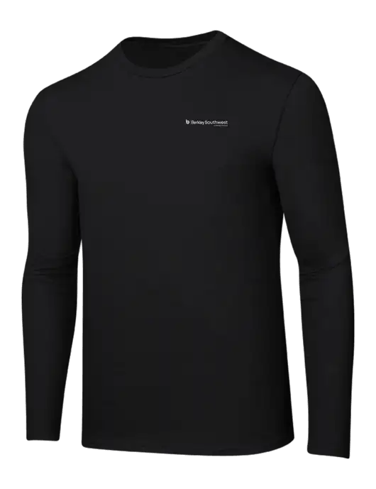 Ring Spun Jet Black 4.5 oz Long Sleeve T-Shirt w/Berkley SW logo