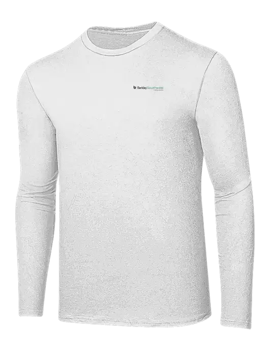 Ring Spun White 4.5 oz Long Sleeve T-Shirt w/Berkley SW logo