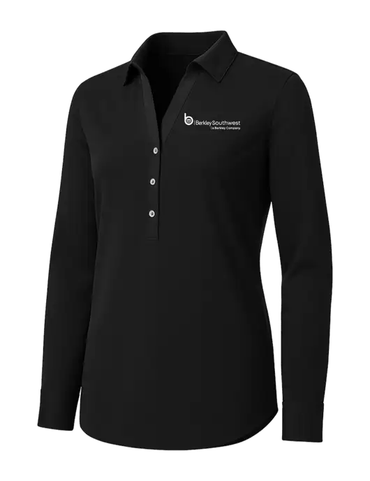 Womens Black City Stretch Shirt w/Berkley SW logo