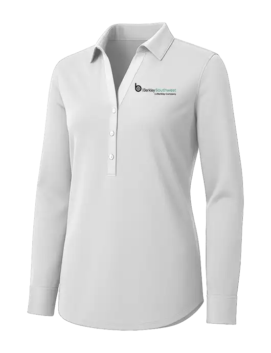 Womens White City Stretch Shirt w/Berkley SW logo