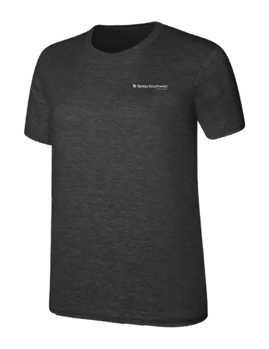 Womens Ring Spun Dark Heather Grey 4.5 oz T-Shirt w/Berkley SW logo