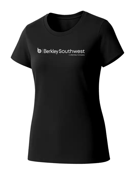 Womens Seriously Soft Black T-Shirt w/Berkley SW logo