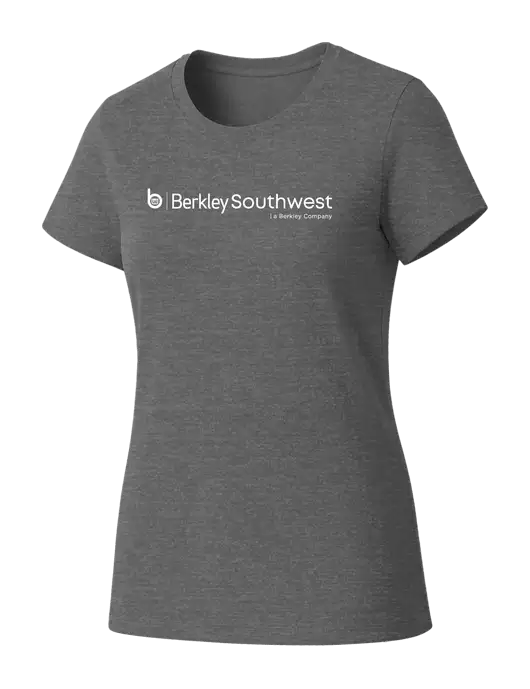 Womens Seriously Soft Grey Frost T-Shirt w/Berkley SW logo
