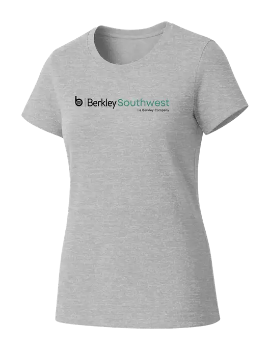 Womens Seriously Soft Light Heathered Grey T-Shirt w/Berkley SW logo