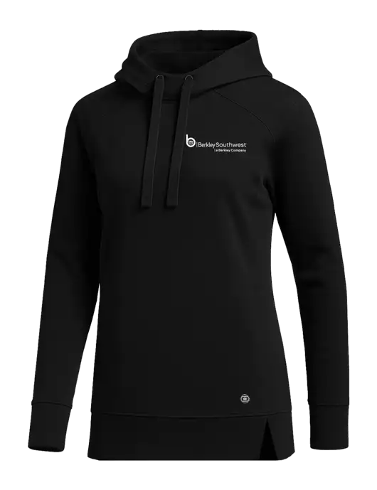 OGIO Black Womens Luuma Pullover Fleece Hoodie w/Berkley SW logo
