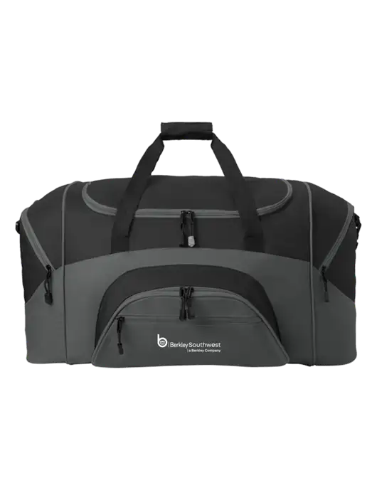 Standard Colorblock Black/Dark Grey Sport Duffel w/Berkley SW logo