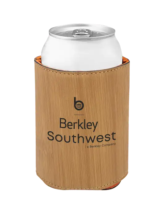 Bamboo Leatherette Beverage Holder w/Berkley SW logo