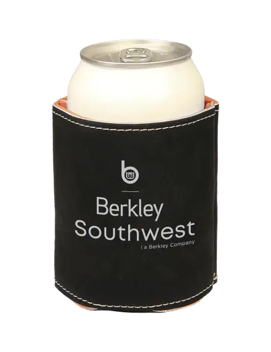 Black Leatherette Beverage Holder w/Berkley SW logo