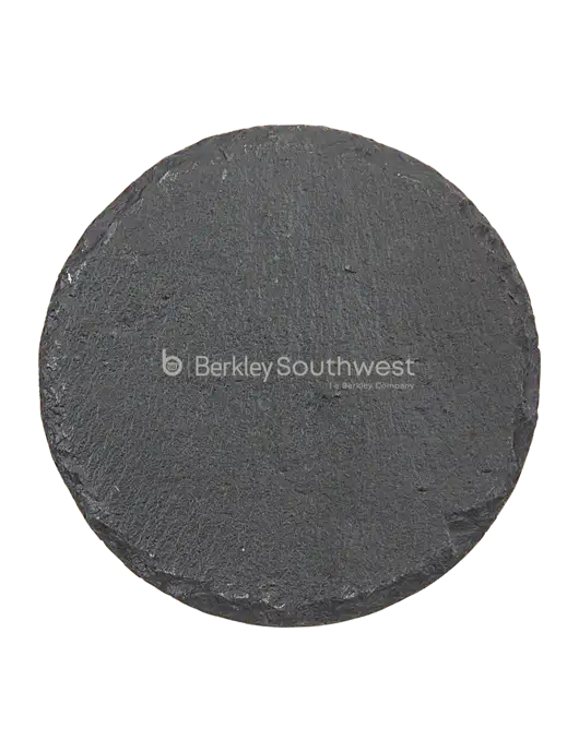 Round Slate Coaster w/Berkley SW logo