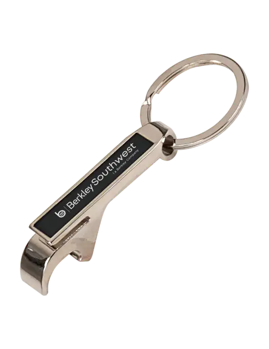 Black Bottle Opener Keychain w/Berkley SW logo