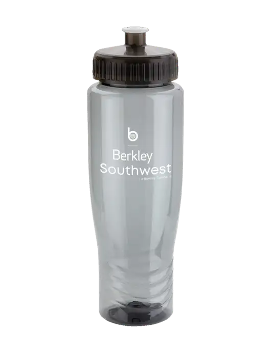 Roam Smoke 28 oz Eco-Polyclear Bottle with Push Pull Lid w/Berkley SW logo
