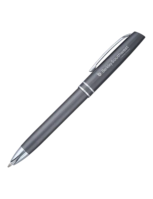 Gunmetal Anguilla Black Ink Pen w/Berkley SW logo