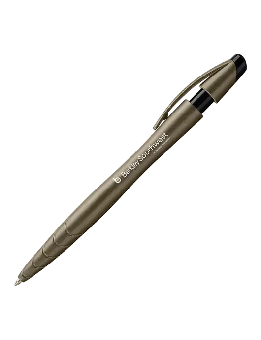 Awali Grey Metallic Pen - Black Ink w/Berkley SW logo