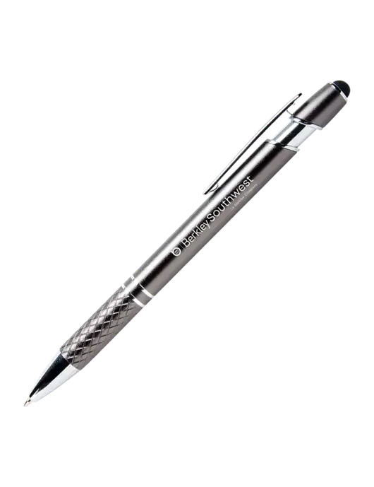 Valencia Gunmetal Stylus Pen - Black Ink w/Berkley SW logo