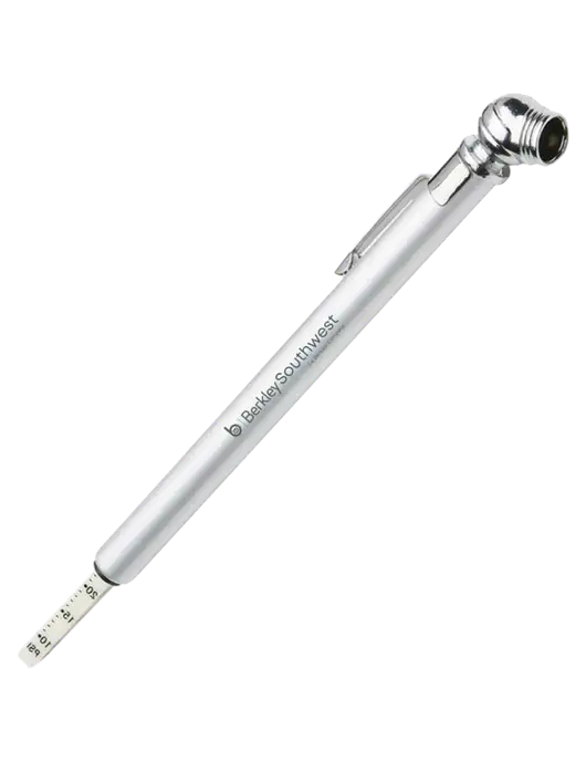 Quick View Silver Tire Gauge w/Berkley SW logo