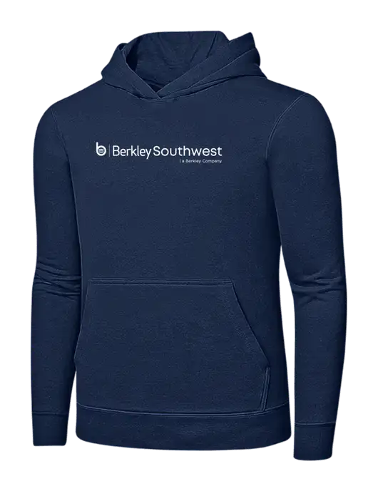 Navy 7.8 oz Ring Spun Hooded Sweatshirt w/Berkley SW logo