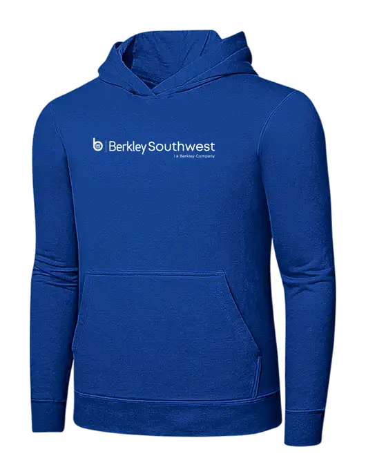 True Royal 7.8 oz Ring Spun Hooded Sweatshirt w/Berkley SW logo