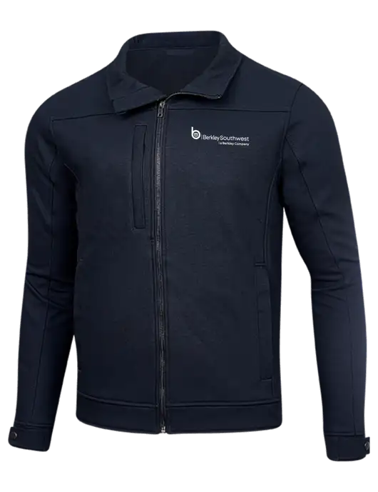 Cornerstone Navy Duck Bonded Soft Shell Jacket w/Berkley SW logo