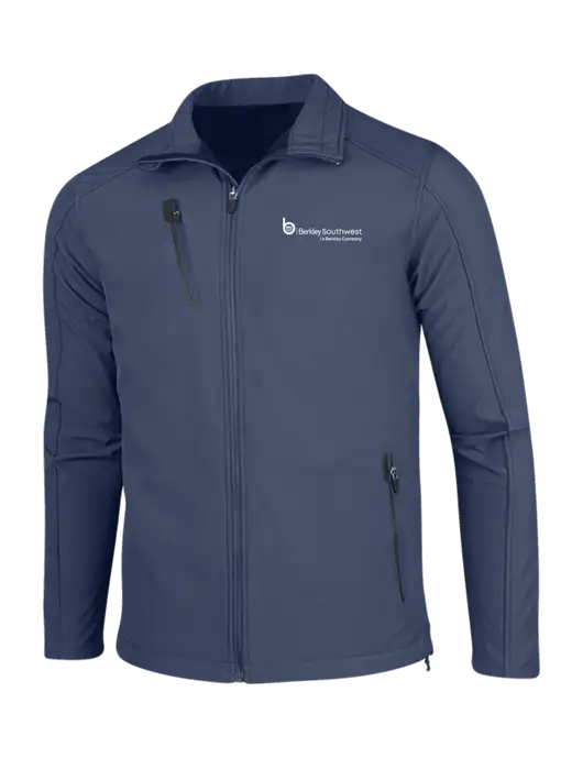 Navy Welded Softshell Jacket w/Berkley SW logo