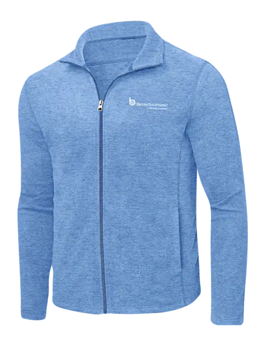 Light Royal Heather Microfleece Full-Zip Jacket w/Berkley SW logo