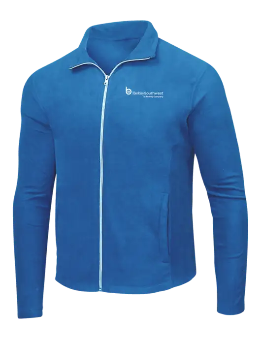 Light Royal Microfleece Jacket w/Berkley SW logo