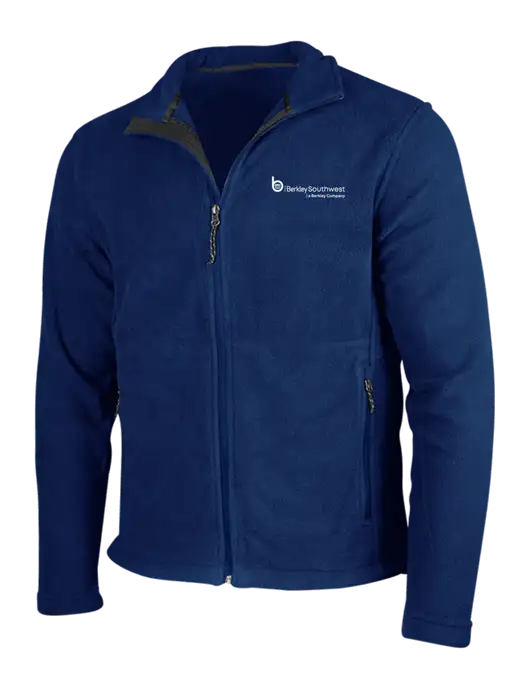 Navy Fleece Jacket w/Berkley SW logo