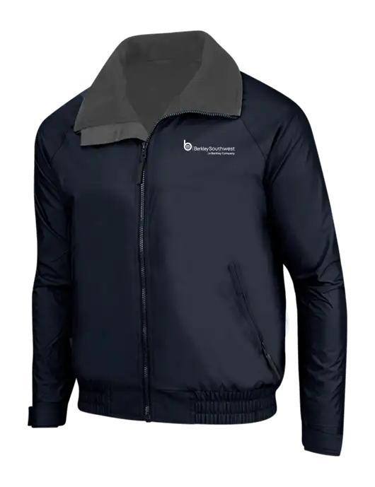 True Navy/Grey Heather Classic Competitor Jacket w/Berkley SW logo