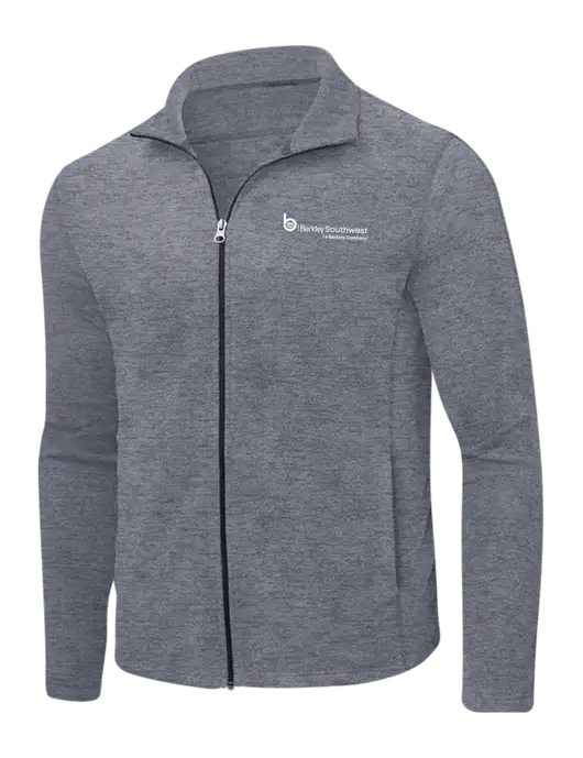 Light Navy Heather Microfleece Full-Zip Jacket w/Berkley SW logo