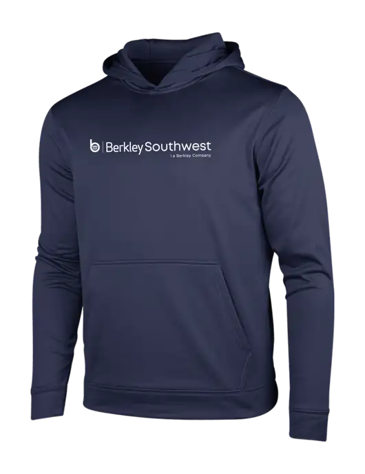 Navy Sport-Wick Fleece Hooded Pullover w/Berkley SW logo