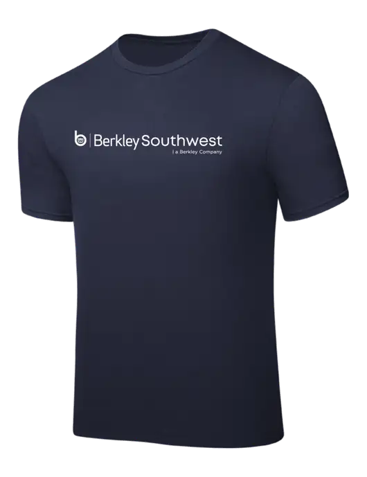 Navy PosiCharge Competitor Tee w/Berkley SW logo