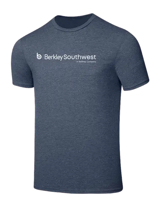 Seriously Soft Heathered Navy T-Shirt w/Berkley SW logo