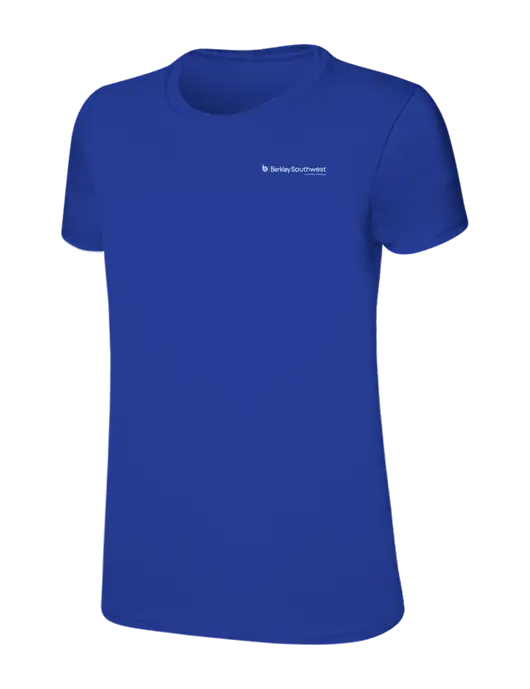 Womens Ring Spun Royal 4.5 oz T-Shirt w/Berkley SW logo
