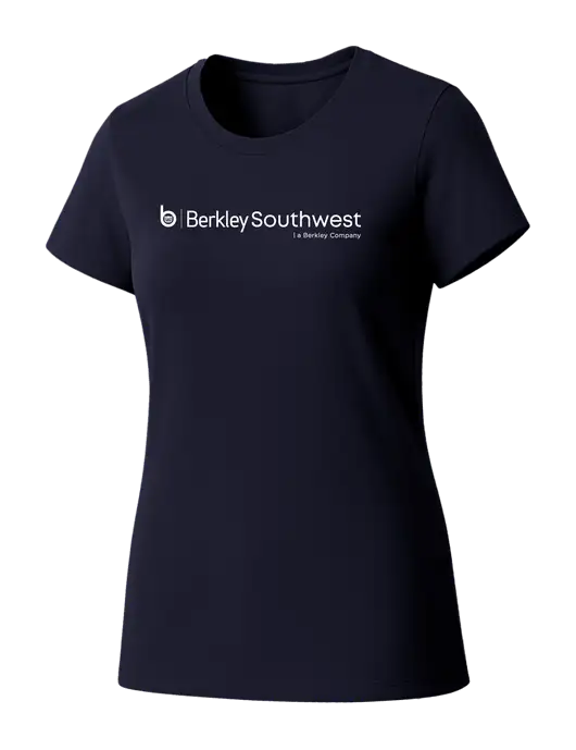 Womens Seriously Soft New Navy T-Shirt w/Berkley SW logo