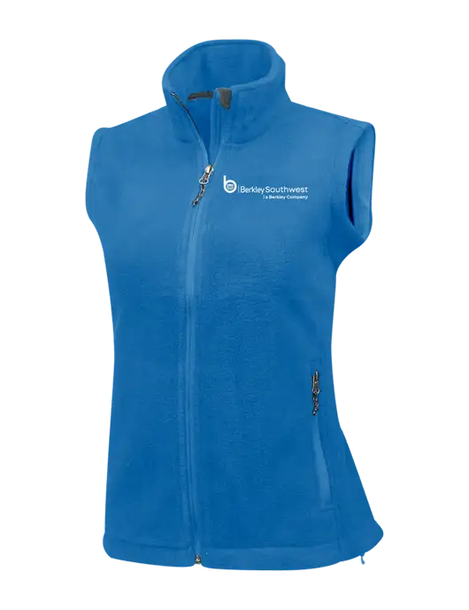 Royal Womens Fleece Vest w/Berkley SW logo
