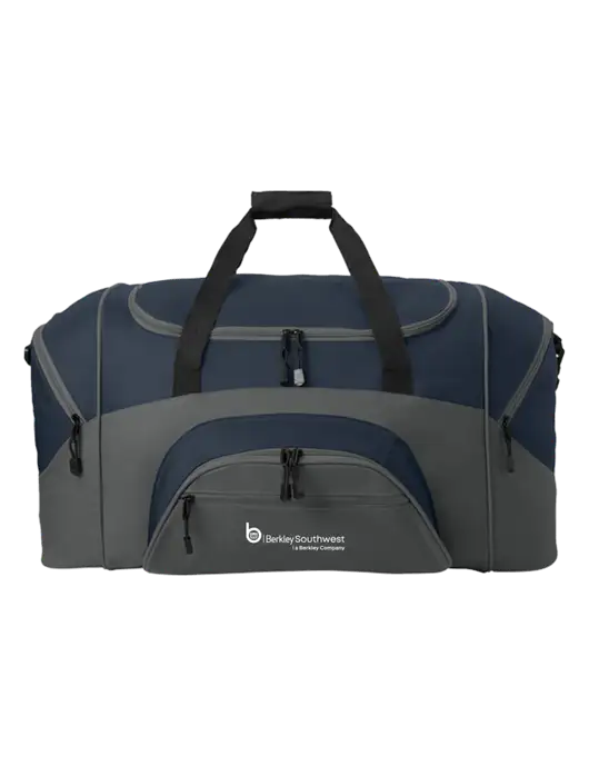 Standard Colorblock Navy/Dark Grey Sport Duffel w/Berkley SW logo