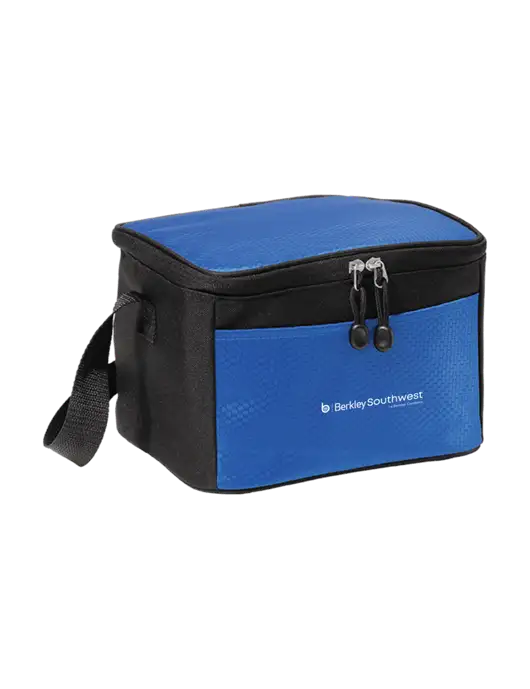 6 Can Twilight Blue/Black Cube Cooler w/Berkley SW logo