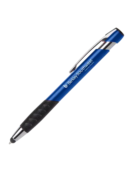 Alize Blue Stylus Black Ink Pen w/Berkley SW logo