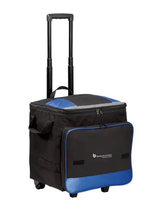 Twilight Blue Rolling Cooler w/Berkley SW logo